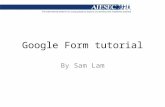 Google form tutorial