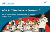 What do I know about my customers?