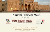 Keynote Address: Skyline University College Alumni Business Meet