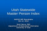 Utah's Statewide Master Person Index for Healthcare
