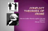 Conflict/Marxist Theories of Crime