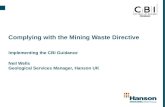 Complying with mining waste directive - Neil Wells