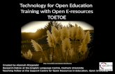 Technology for Open Education - Training with Open E-resources (TOETOE) in Language Teaching