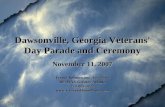Dawsonville, Georgia Veterans Day Parade And