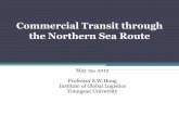 Commercial transit through the northern sea route