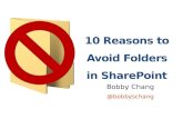 10 Reasons to Avoid Folders in SharePoint