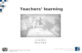 Teachers learning 2012