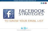 Facebook strategies to grow your email list
