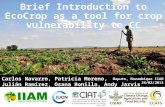 Brief introduction to Ecocrop as a tool for crop suitability analysis to climate change