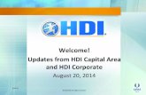 HDI Capital Area August 20th Meeting