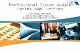 2008 Professional Issues Update