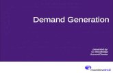 Demand Generation 2011