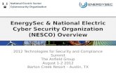 EnergySec & National Electric Cyber Security Organization (NESCO) Overview by Patrick Miller, EnergySec