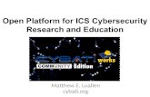 Open Platform for ICS Cybersecurity Research and Education