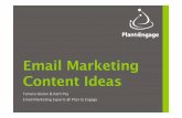Email marketing Content Ideas