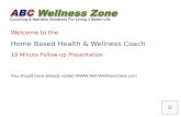 Home based wellenss coach website