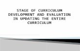 STAGE OF CURRICULUM DEVELOPMENT AND EVALUATION IN UPDATING THE ENTIRE CURRICULUM