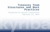 Treasury Team Structures and Best Practices