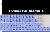 Transition elements