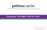 Choosing the Right Font for Print