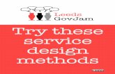 GovJam - try these service design methods