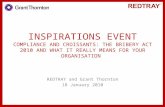 REDTRAY Inspirations Event: Compliance and croissants the bribery act 2010 final