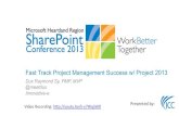 Fast Track Project Management Success w/ Project 2013