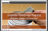 Corporate Philanthropy Programs