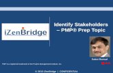 PMP : Identify Stakeholders :  iZenBridge