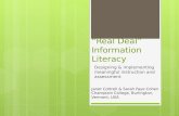 Real Deal Information Literacy