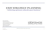 Exit strategy planning educational linkedin