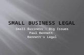 An Overview Of Legal Isues For Small Business