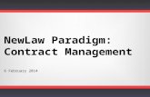 NewLaw Paradigm: Contract Management for LPO's and Law Firms
