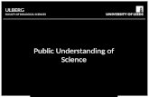 ULBERG public understanding of science