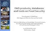 FAO's products, databases and tools on food security