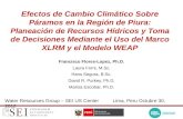 Efectos de Cambio Climático Sobre Páramos en la Región de Piura: Planeación de Recursos Hídricos y Toma de Decisiones Mediante el Uso del Marco XLRM y.