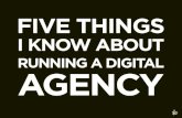 Five things I know about running a digital agency
