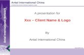 Antal Presentation   China   2010 Version