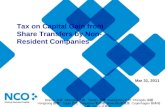 Circular 698   tax on capital gain from share transfers by non-resident companies