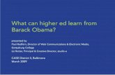 What can higher ed learn from Barack Obama?