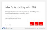 MDM for Oracle Hyperion EPM