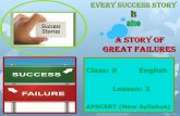 Every success story is also a story of great failures