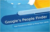 Google's people finder