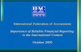 International Federation of Accountants Importance of ...