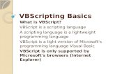 Vb scripting basics