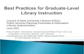 Graduate-Level Library Instruction