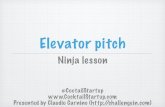 Elevator pitch ninja_lesson