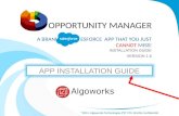 Opportunity Manager Installation Guide - A Salesforce App You Can't Miss