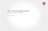The ‘Cloud Application’   Rev2