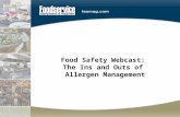 Food Safety Webcast: Allergen Management
